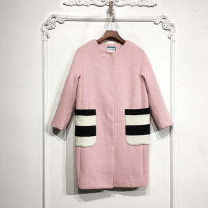 
Pu Series D81149 Fashionable Long Woolen Jacket Brand Women's Clothing Discount
