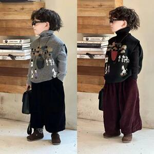 Boys Spring and Autumn Sweater Set 2026 New Children's Style Spring Sweater Baby Cardigan Three-piece Trendy Set