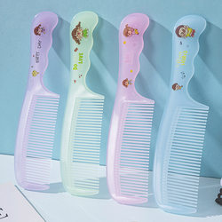 Large Colorful Cartoon Print Comb Made of Durable Plastic, Not Easy to Break, Cute, Suitable for Home Use and Dorms, with Fine Teeth for Smoothing Hair
