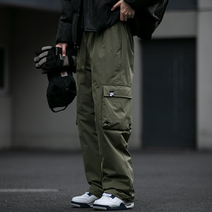 
Outdoor mountaineering and warm work down pants for men in winter thickened charge ski pants windproof waterproof straight harem pants