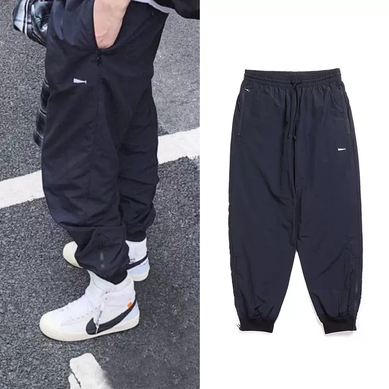 DESCENDANT TRAINER/NYLON PANTS 20AW 双层滑雪裤拉链束脚裤-Taobao