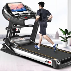 Commercial Office-Specific Treadmill, Ultra-Quiet, Home-Use Model, Men's Indoor Folding Multi-Functional Large Fitness Equipment