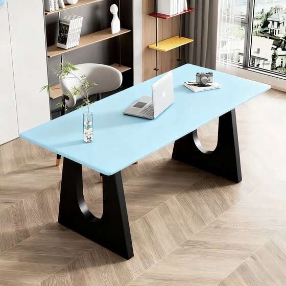 Modern dopamine desk study office computer desk office desk living room rectangular Memphis writing desk table
