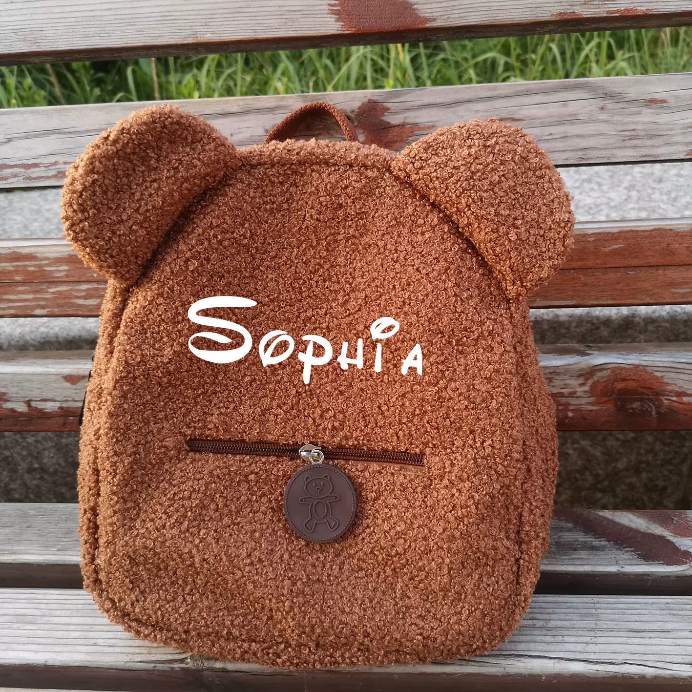 New Shoulder Bag Personalized Name Cute Plush Bear Handbag Girls