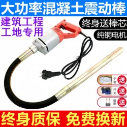 Small Cement  with Two Boxes, Portable Concrete Vibrating Rod Pump for Construction Sites, Two-Phase Electric