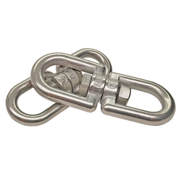 Swivel Shackle Heavy Duty 304 Stainless Steel Swivel Ring Snap Anchor Rolling Shackle Device For Lifting 6mm