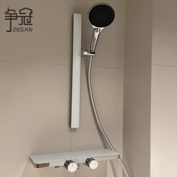 [Chengguan Bathroom] White Minimalist Shower Set for Home Use, Topless Spray, Bathroom Quiet Rain Shower, Pressurized Handheld