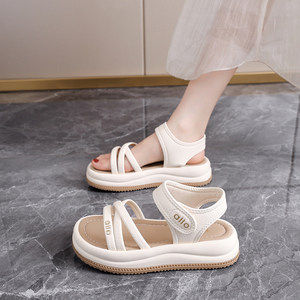 
Sandals for women's summer outer wear, fashionable and high-end 2026 new 34 size beach Roman fashion sandals for summer with skirts