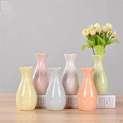 M Small Flower Dried Flower Flower Insert Living Room European Style Decorative Vase Ceramic Desktop Fresh Room Hydroponic Flower Set