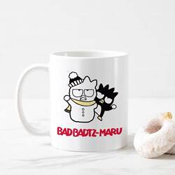 Mug with Cool Penguin Making a Snowman Design, Ceramic Coffee Cup for Men and Women, Creative Gift Water Cup