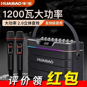 
HUABAO/Huabao F105 Bluetooth speaker outdoor K machine with microphone, musical instrument, audio, square dance and song all in one