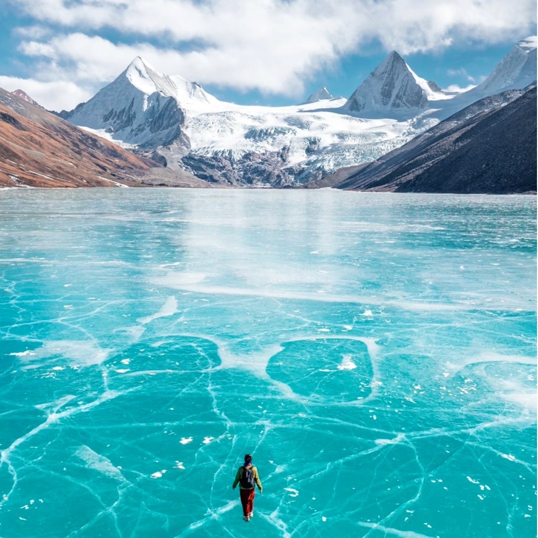 【越野团】无人机西藏拉萨旅游萨普神山冰川纳木措三日四日游拼车