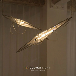 Chen Xingyu Designer Industrial Style Bauhaus Bar Restaurant Chandelier Living Room Loft Open Staircase Ambient Lighting