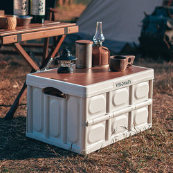 Outdoor Camping Storage Box Folding Box Camping Picnic Organizer Storage Box Car Trunk Camping Box