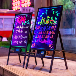 Fluorescent Board Advertising Board Night Market Stall Luminous Billboard Led Handwritten Rechargeable Glowing Small Blackboard Fluorescent Screen