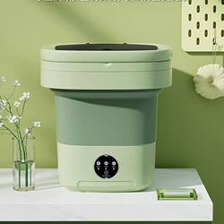 Portable Folding Washing Machine for Home Use, Automatic Mini Washer and Dryer Combo, Dormitory Essential, Small Washing Machine