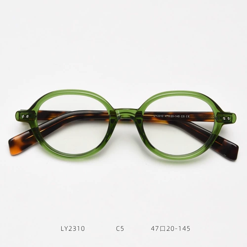 Старые цветочные очки женская мода мужская овальная овальная высокая высокая подлинная молодая ретро -гонконг в стиле Гонконга Старый Старый Свет