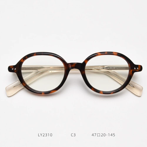 Старые цветочные очки женская мода мужская овальная овальная высокая высокая подлинная молодая ретро -гонконг в стиле Гонконга Старый Старый Свет