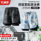 Men's swimming trunks to prevent embarrassment 2025 new beach pants soaking in the hot spring three-piece swimming cap and swimming goggles men's swimming equipment