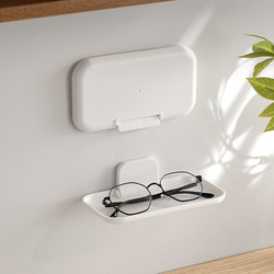 Foldable Storage Rack, No-Drill Wall-Mounted Storage Rack, Bathroom Desk, Office Desk, Glasses and Miscellaneous Items Storage