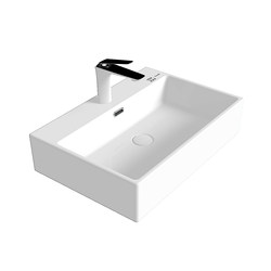 Punier Countertop Right-Angle Square Basin Household Rectangular Washbasin Ceramic Washbasin Bathroom Single Basin Washstand
