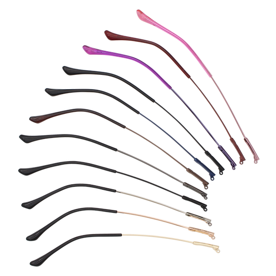 Memory metal glasses leg elastic force glasses frame frame accessories, men and women's eyes and legs, a pair of universal fracture maintenance