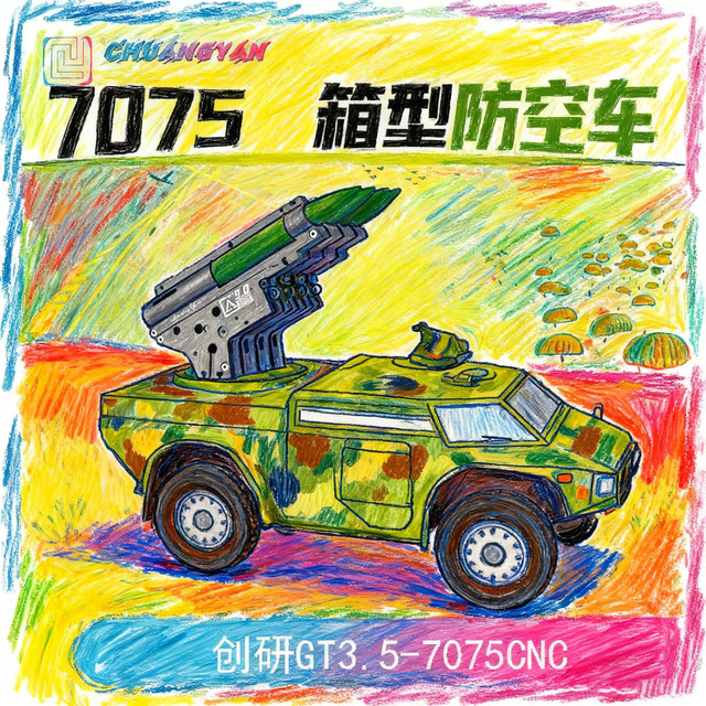 Chuangyan GT anti-aircraft vehicle 7075 material CNC machine tool CNC precision manufacturing Standard 2 Si Jun general data