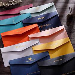 Envelope custom logo printing hot stamping cheap ordinary envelope custom kraft paper delivery envelope bill invoice bag