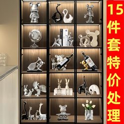 Light Luxury Violent Bear 2025 New Model Wine Cabinet Decoration High-End Living Room Tv Cabinet Home Soft Decoration Crafts