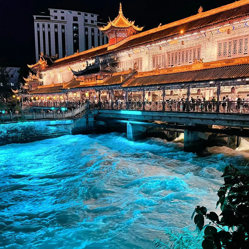 【夜游蓝眼泪】2-8人小团成都都江堰青城前后山蓝眼泪一日游纯玩