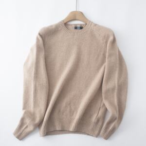 
Foreign trade tail goods 100 Merino wool autumn and winter lazy style round neck V-neck sweater for men and women loose pullover sweater