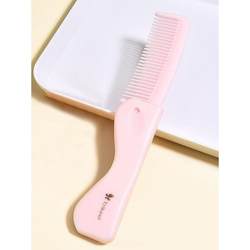 Pocket Comb Wanfei Folding Comb Portable Anti-Static Hairdressing Professional Mini Pink Business Trip Travel Women Plastic