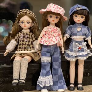 
30cm doll 20 joints new BJD doll dolls for girls aged 3-6 to play house dressing dolls
