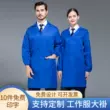 Áo khoác màu xanh quần áo làm việc dài kho quần yếm porter căng tin nhà máy thực phẩm quần áo bảo hộ quần áo bảo hộ lao động quần áo dài tay chống vết bẩn 