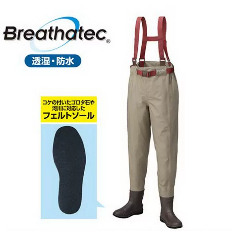 日本进口prox下水裤防水透湿透气钓鱼裤腰裤路亚飞