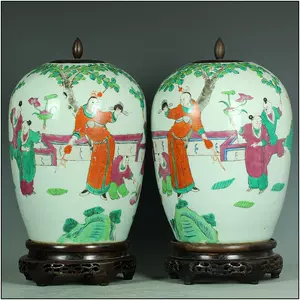 女性に人気！ 中国美術 中国古玩 澄懐園製銘 十錦粉彩冬瓜罐 色絵磁器 