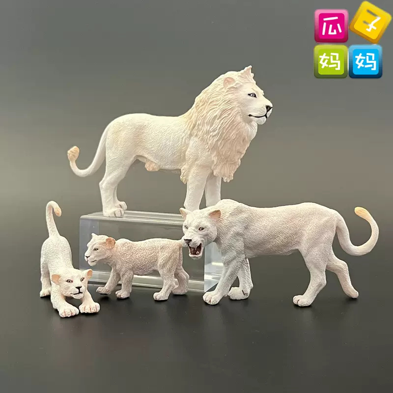collecta我你他白公獅母獅子小獅子仿真動物模型兒童玩具88785-Taobao
