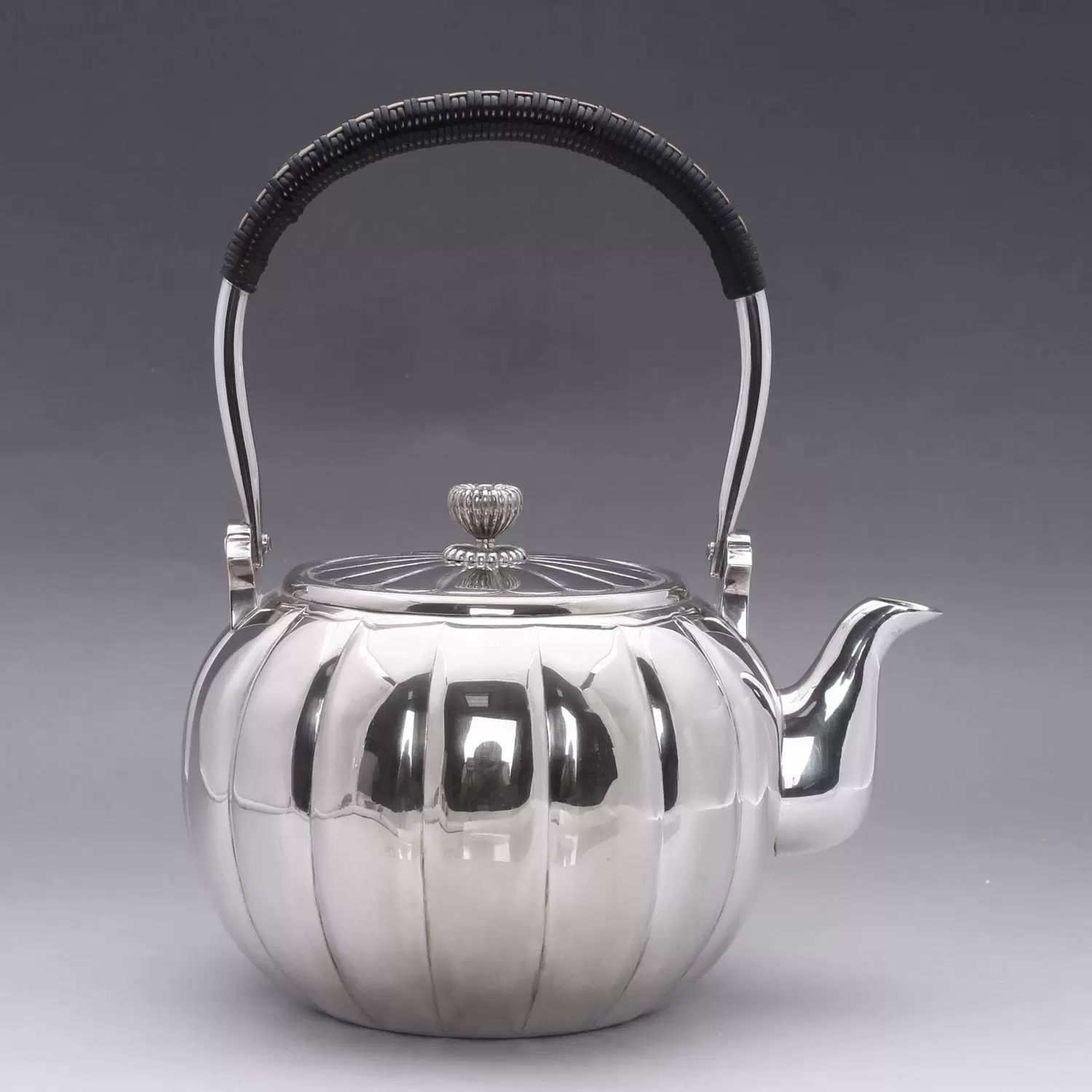 壺　特大 obg-n143, 大淵光則四方守護神純銀燒水壺約0.8L 純銀銀壺