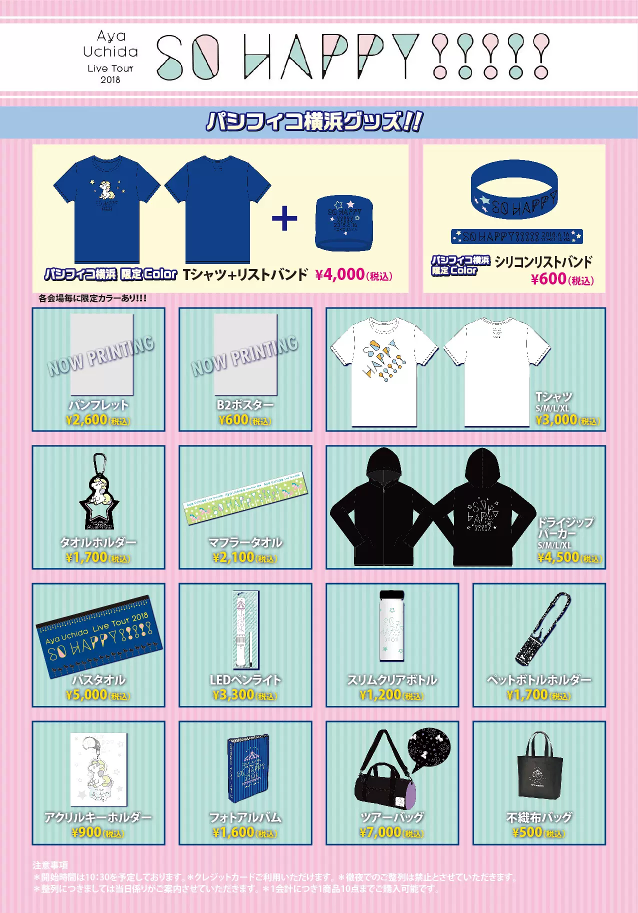 内田彩场贩代购巡演so Happy Live Tour 横滨群马场代购