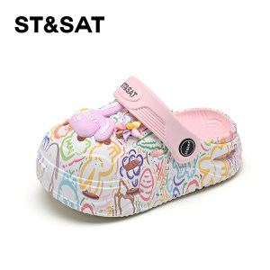 
Saturday Children's Shoes Children's Croc Shoes Girls' 2026 Summer Outerwear Dopamine Shoes Sweet Beach Sandals and Slippers