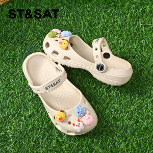 
Saturday Children's Shoes Mary Jane Croc Shoes Girls Baotou Sandals 2026 Summer Children's Light Beach Sandals