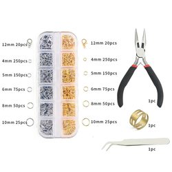 Lobster Clasp Jewelry Clasp Single Loop Open Ring Keychain Bracelet 12-Piece Set Handmade DIY Jewelry Accessory Materials