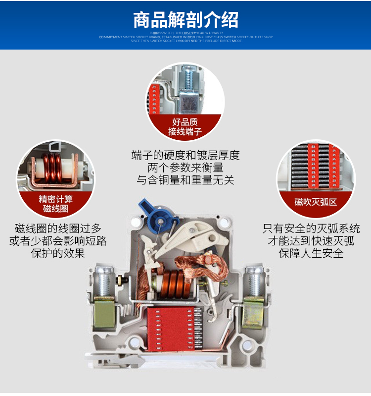 Kyun Dz47le-63 回路遮断器 - 3相380V漏電保護スイッチ