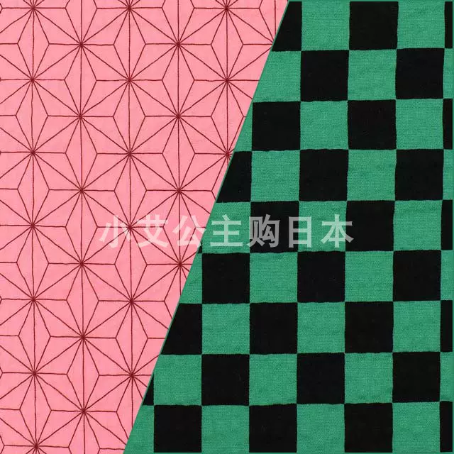 日本进口纯棉市松方格子布艺泡泡纱服装和服鬼灭之刃和风衣服面料 Taobao