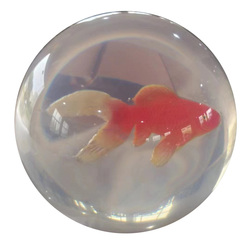 Bel Bowling Supplies Goldfish-shaped Transparent Bowling Ball 14 Pounds Suitable For Straight-line Fill-up Play
