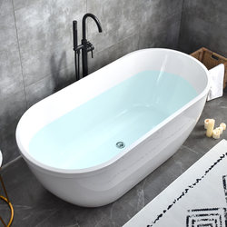 Japanese Mujiε Insulated Bathtub Acrylic Thin Edge Bathtub Seamless Bathtub Home Adult Independent European