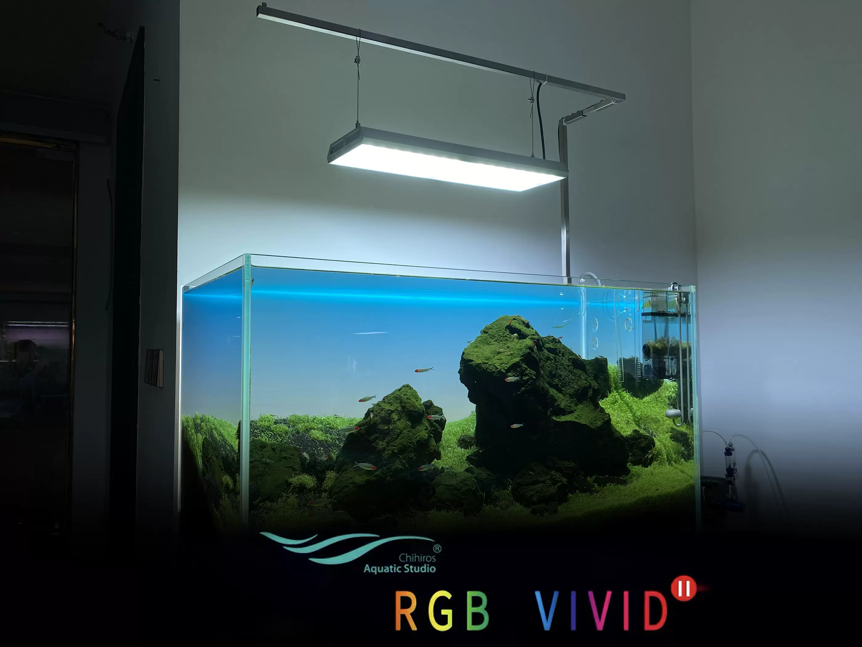 chihiros千尋RGB VIVID2代旗艦專業水草燈 燈盤草缸造景燈APP控制-Taobao