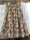 Retro floral lantern skirt for women 2025 spring and summer two-piece splicing A-line umbrella skirt fashionable comfortable pocket cotton skirt