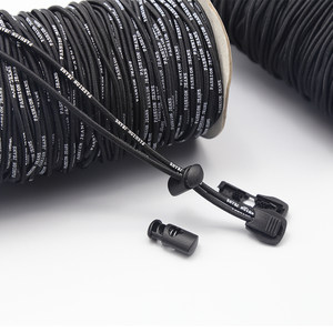 
Down jacket elastic cord elastic band elastic cord sweatshirt hat trouser leg drawstring adjustable bell button pig nose