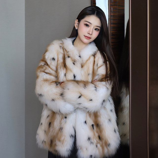 Miss Duan imported fox fur coat for women 2024 new high-end mid-length ...